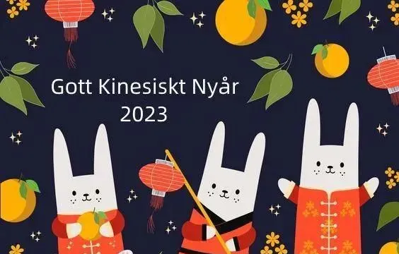 兔年快乐！Gott Kinesiskt Nyår!