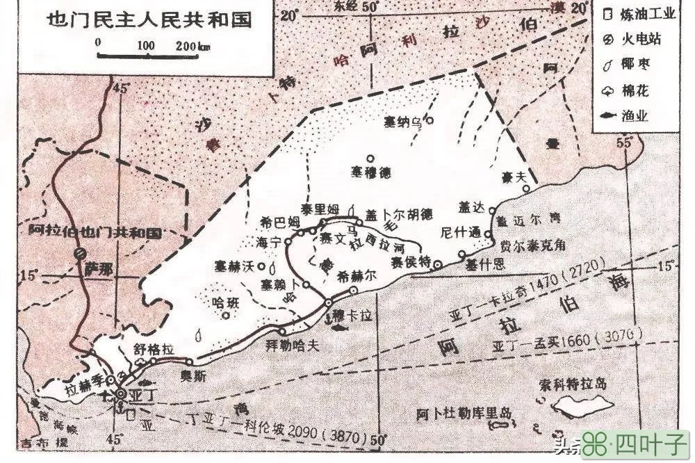 也门地图(也门周边国家地图)