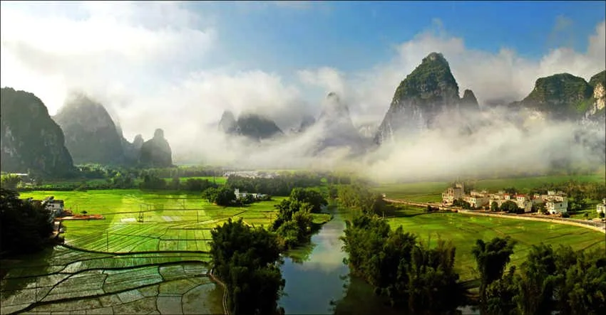 广西明仕田园风景区介绍