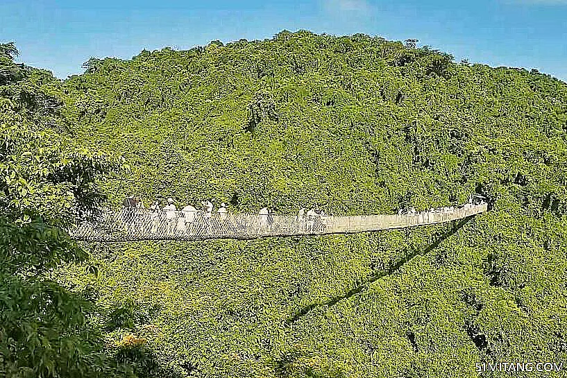 三亚景点:亚龙湾过江龙索桥