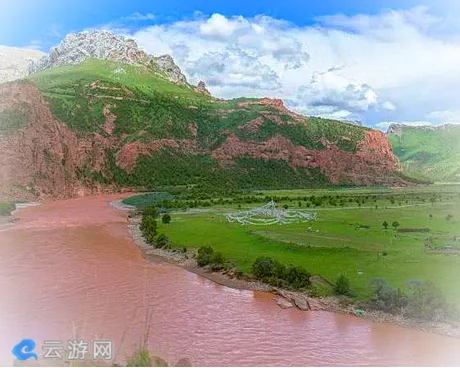 青海玉树巴艾涌丹霞地质景区(昂赛