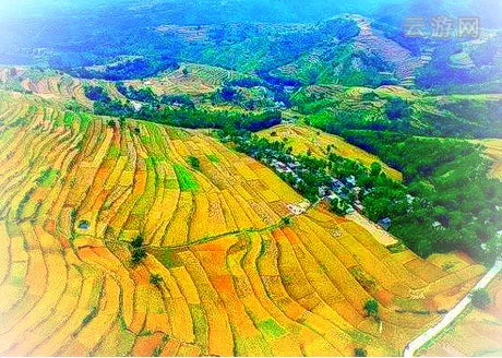 汝阳登山梯田